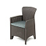 Мебель садовая стол, 39х39х45 см, 2 кресла, подушка, 80 кг, SF3-4P - фото 4
