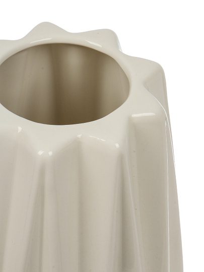 Ваза керамика, настольная, 31х10 см, Локация, A060216, белая