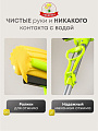 Швабра губка, 120 см, желтый, с отжимом, телескопическая ручка, зеленая, Умничка, Эконом, KWL10207 - фото 4