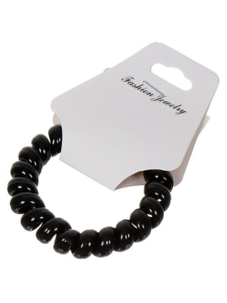 Резинка для волос Пружинка, 5 см, пластик, черная, Y9-253