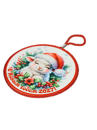 Подставка под горячее, керамика, круглая, 16 см, Daniks, Символ Года1, Y4-14061