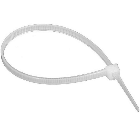 Хомут нейлоновый, 3.6х250 мм, 100 шт, белый, General Lighting Systems, 475306