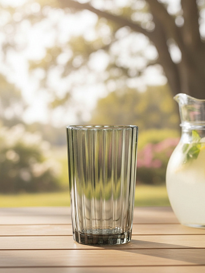 Стакан 280 мл, стекло, ОСЗ, Мистерия, высокий, графит, С2391