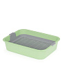 Лоток с сеткой, с бортиком, зеленый, Альтернатива, Барсик, М6932 - фото 3