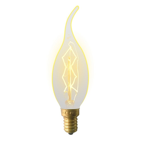 Лампа накаливания E14, 60 Вт, свеча на ветру, форма нити ZW, Uniel, Vintage, UL-00000483