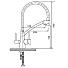 Смеситель для кухни, Gappo, гибкий излив, с картриджем, с подключением к фильтру, белый, G4398-9 - фото 5