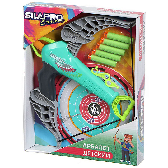 Арбалет детский SilaPro, Eva, 17х36х2.5 см, 5 зарядов, 134-150