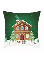 Подушка декоративная, 40х40 см, Пряничный домик, 100% полиэстер, Волшебная ночь