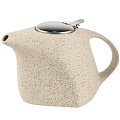 Чайник заварочный керамика, 1 л, с ситечком, Elrington, Феличита, 109-06013, бежевый - фото 2