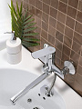 Смеситель для ванны, РМС, с картриджем, хром, SL133-006E - фото 3