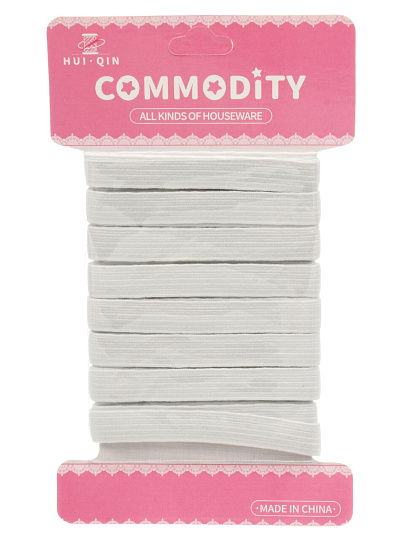 Резинка бельевая белая, 400Х1см, A180039