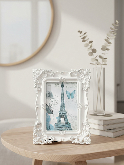 Фоторамка фото 13х18 см, серебро, Вензеля, Y3-1551 I.K