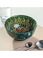 Салатник керамика, 12.5х6.5 см, 0.37 л, Самарканд, Y4-9772, зеленый