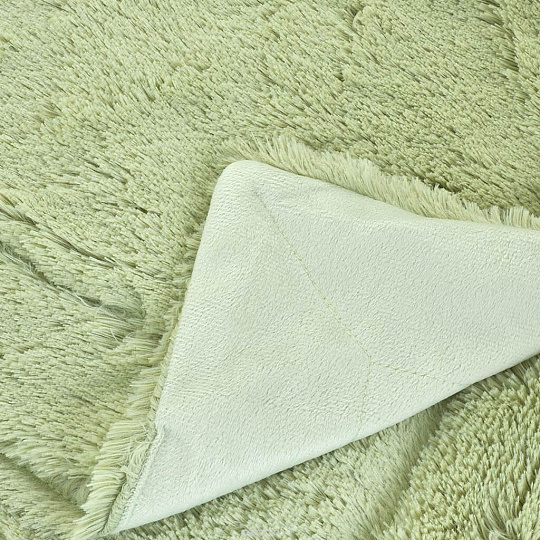 Плед евро, 220х240 см, искусственный мех, Buenas Noches, Длинный ворс, зеленый, 78526