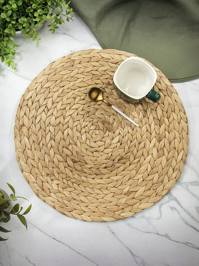 Салфетка сервировочная 38х38 см, круглая, Y4-8612