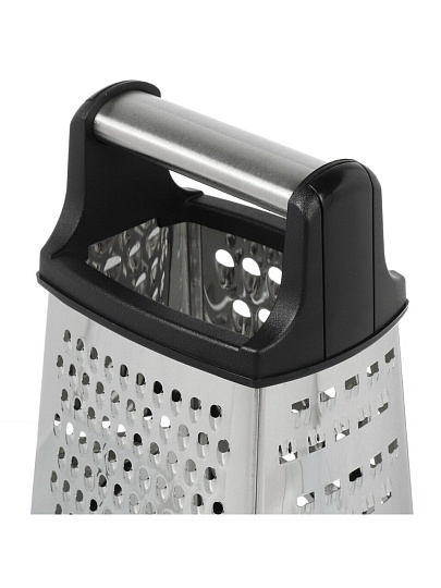 Терка 4 грани, 22х14х11.5 см, нержавеющая сталь, пластик, Daniks, Y4-8860