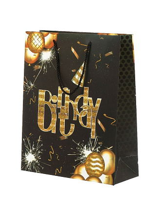 Пакет подарочный бумага, 26х10х32 см, в ассортименте, Y6-7722