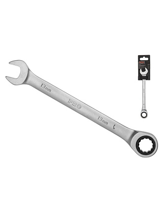 Ключ комбинированный трещоточный, Pro Startul, 13 мм, сатинированный, PRO-7013