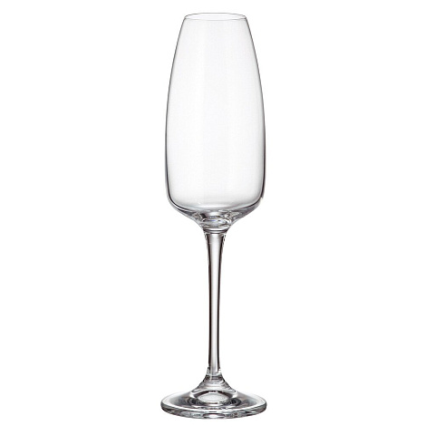 Бокал для шампанского, 290 мл, стекло, 6 шт, Bohemia, Anser/Alizee, 20657