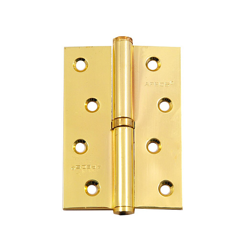 Петля для деревянных дверей, Apecs, 100х70 мм, правая, B-Steel-G R, с подшипником, золото