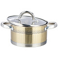 Кастрюля со стеклянной крышкой, нерж.сталь, 1,8 л 16х9 см, 916-322 - фото 3