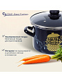 Кастрюля эмалированная сталь, 4 л, крышка стекло, цилиндрическая, Сантэкс, Моя кухня, 1-2240112, индукция - фото 8