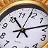 Часы настенные, 25 см, круглые, пластик, стекло, Золото, Y4-5282 - фото 4