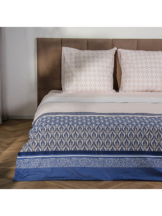 Постельное белье евро, простыня 215х240 см, 2 наволочки 70х70 см, пододеяльник 205х215 см, Silvano, поплин, Polo