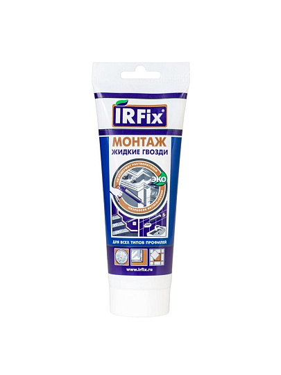 Клей Irfix, водный, универсальный, белый, 250 г, 20007, Монтаж