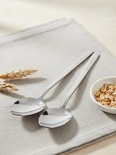 Ложка нержавеющая сталь, 2 предмета, столовая, Domenik, Bon Appetit, DMC189