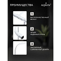 Вешалка напольная 110х40х150 см, Aqwin, металл, полка для обуви, 15 кг, Элит, VPF61, белая - фото 9