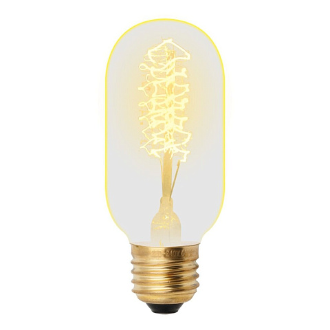 Лампа накаливания E27, 40 Вт, цилиндрическая, форма нити CW, Uniel, Vintage, UL-00000486