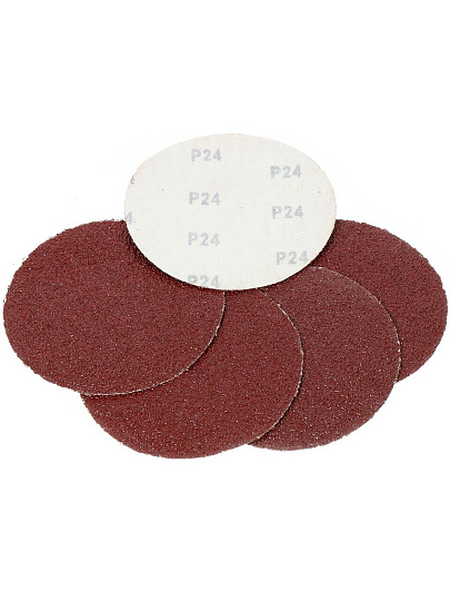 Круг шлифовальный Росомаха, диаметр 125 мм, зернистость P24, под липучку, 5 шт, 435024