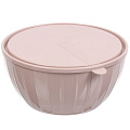 Салатник пластик, круглый, 3 шт, 5, 2.8, 1.7 л, с крышкой, Vanilla, Sugar&amp;amp;Spice, SE187112005, латте - фото 2
