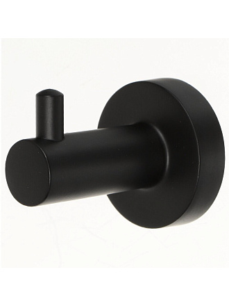 Крючок на саморезах, 7х5 см, металл, черный, Y9-046