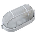 Светильник под лампу General Lighting Systems, ЖКХ 1402 НБП/НПП, 60 Вт, E27, на 1 лампочку, IP65, 21.5х10.5х8 см, с решеткой, белый, GCF-O-E27-60-IP65