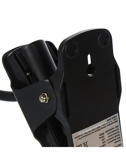 Светильник настольный 6 Вт, черный, абажур черный, Ultraflash, UF-747 C02, 14480