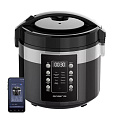 Мультиварка Polaris, PMC 0528 Wi Fi IQ Home, 40, 5 л, 750 Вт, тефлоновое покрытие чаши, антипригарное покрытие, черный с серебристым - фото 7