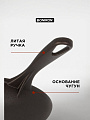 Сковорода чугун, 24 см, Boniron, с литой ручкой, индукция, ВС24-01 - фото 7