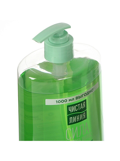 Шампунь Чистая линия, Укрепляющий Крапива, для всех тип волос, 1 л