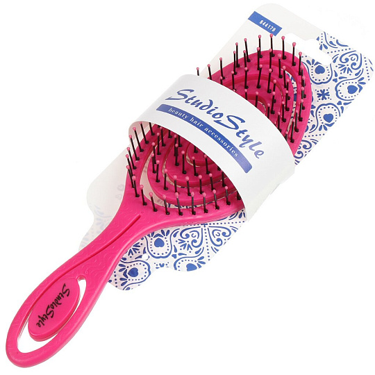 Расческа для волос, изогнутая овал, 70х240х40 мм, Studio style, Релакс, 844179-4558