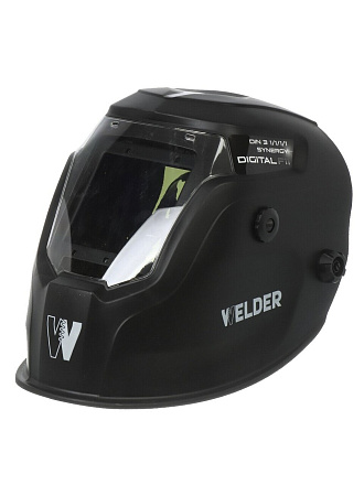 Маска сварочная хамелеон, Welder, Ф11 Digital, 3/4-8/9-13 DIN, полипропилен, поликарбонат, 98х87 мм, черная, WDP-VISION-Ф11-П