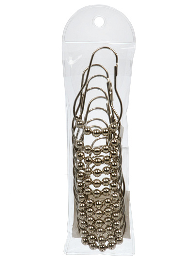 Кольца для штор, 12 шт, металл/пластик, Y4-11134