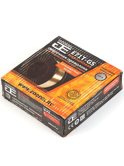 Проволока сварочная Goodel, E71TGS, порошковая, диаметр 1.2 мм, 5 кг, 71TD20012J