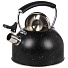 Чайник нержавеющая сталь, 2.7 л, со свистком, ручка бакелитовая, Daniks, Черный мрамор, индукция, PR-2205 - фото 3