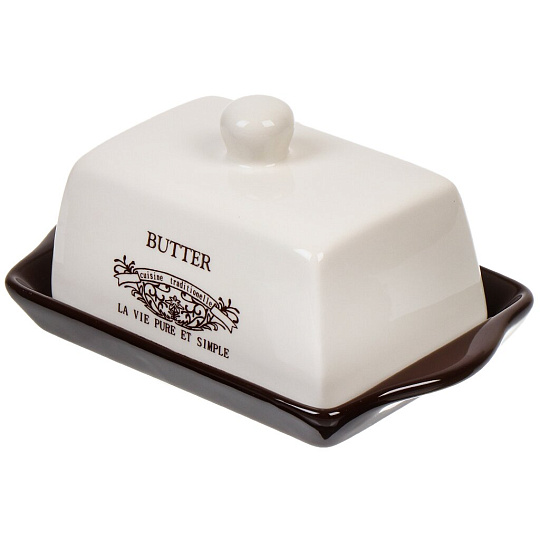 Масленка доломит, крышка доломит, Daniks, Кафе, HC6005-N2