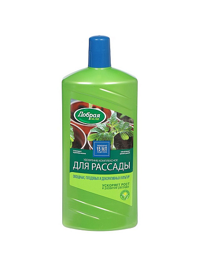 Удобрение для рассады, органоминеральное, жидкость, 1 л, Добрая сила