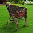 Мебель садовая Флоренция Мини, бежево-шоколадная, стол, 80.5х81х76 см, 2 кресла, подушка шоколадная, 110 кг, IND07WG - фото 16