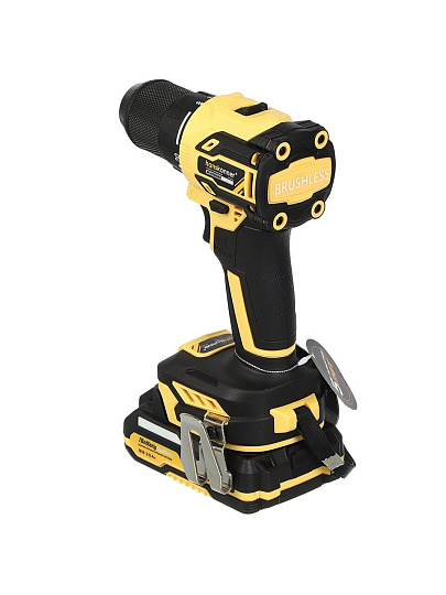 Дрель-шуруповерт аккумуляторный, Hanskonner, HCD2065C, бесщеточный, 18 В, 1BatterySystem, 2х2.0Ач, кейс