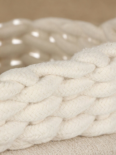 Корзина 23х23х15 см, квадратная, плетеная, бежевая, Y4-8950